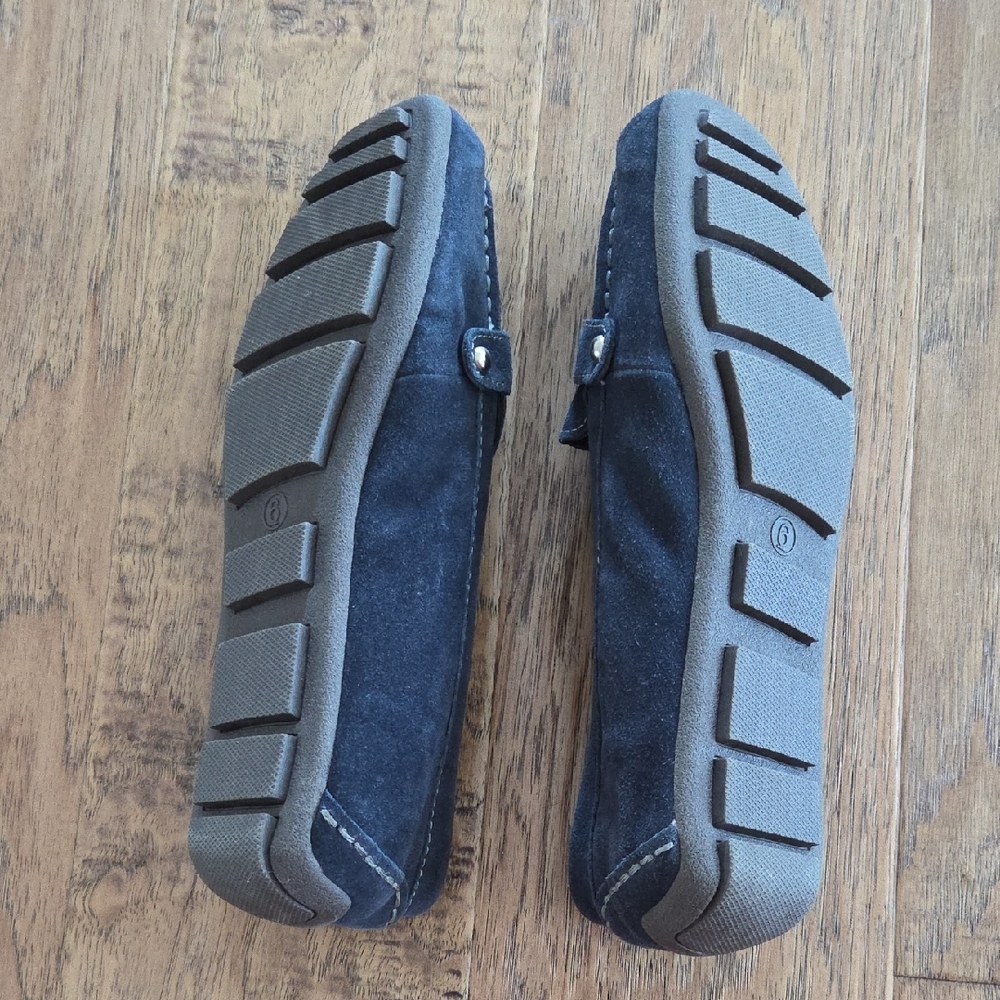Banana Republic Navy Suede Bit Loafers - Picture 8 of 11